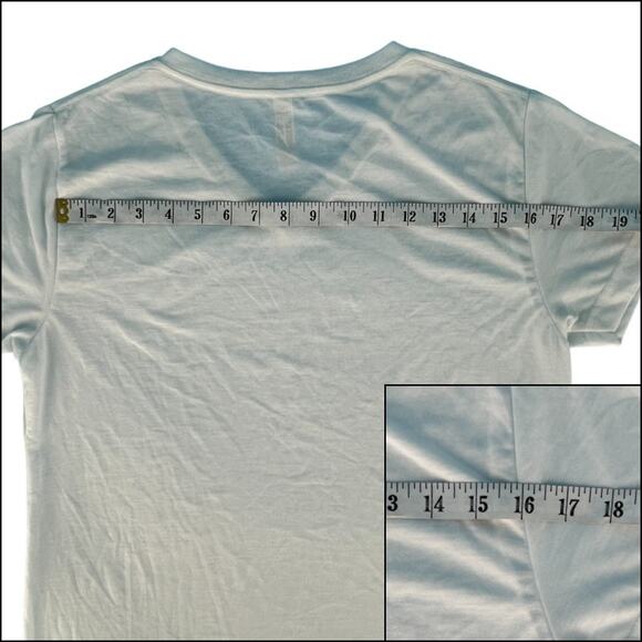 LAT Sublivie Ladies Fitted Sublimation Tee Shirt Top Solid White V-Neck Large - Picture 7 of 10